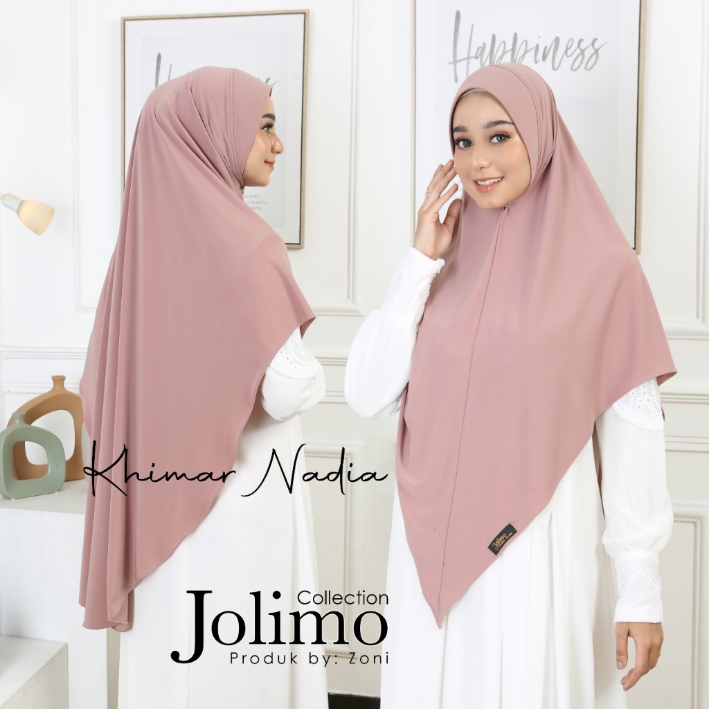 Bergo Nadia Jumbo / Bergo Syar'i / Jilbab Soft pet / Hijab Syar'i / Hijab Jersey / Hijab jumbo