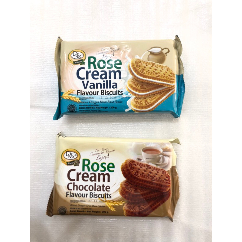 

[DENEX] Rose Cream Biscuits 200 Gram (1 Dus isi 21 Pcs)