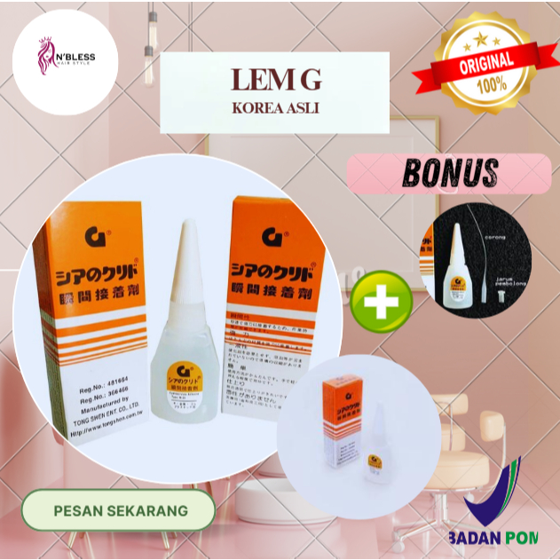 

Lem G Korea Cair Super Glue Serbaguna Asli dan Termurah | Bonus Jarum / Corong selang Lem G