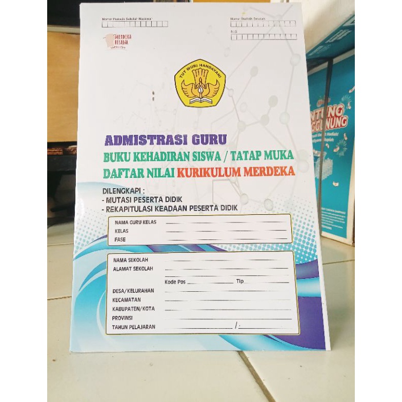 

KODE N46L BUKU ADMINISTRASI GURU KEHADIRAN SISWA DAN TATAP MUKA DAFTAR NILAI SD SMP SMA SMK