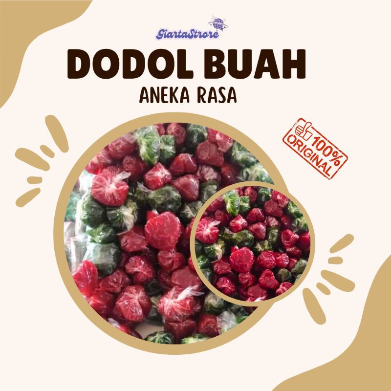 

Dodol Buah Aneka Rasa 1kg Asam Manis