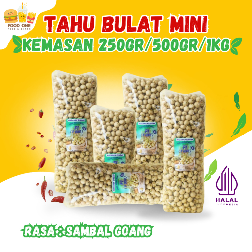 

Tahu mini kering sambal goang 250gr/500gr/1000gram