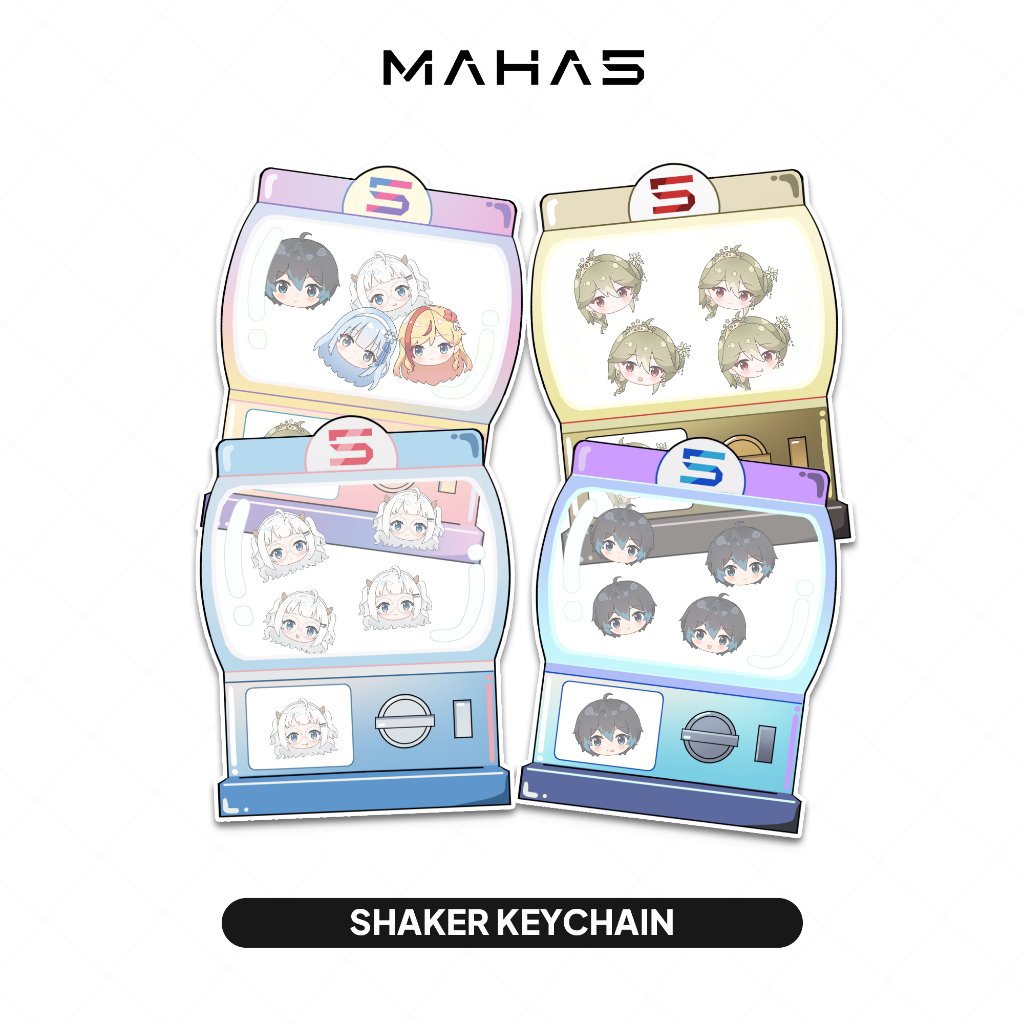 Shaker Keychain Acrylic | Andi - Alia - Hera - All Talent | MAHA5