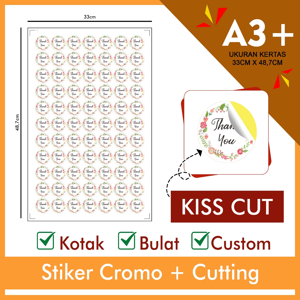 

Stiker Cromo + Cutting