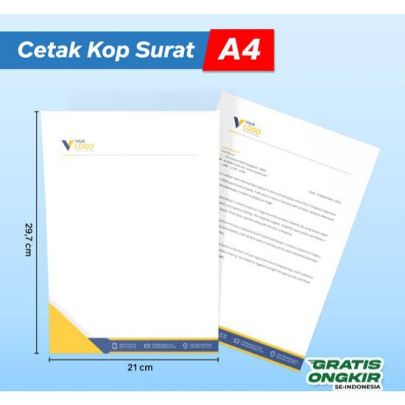 

KOP SURAT A4 1 SISI FULL COLOR CETAK BERKUALITAS