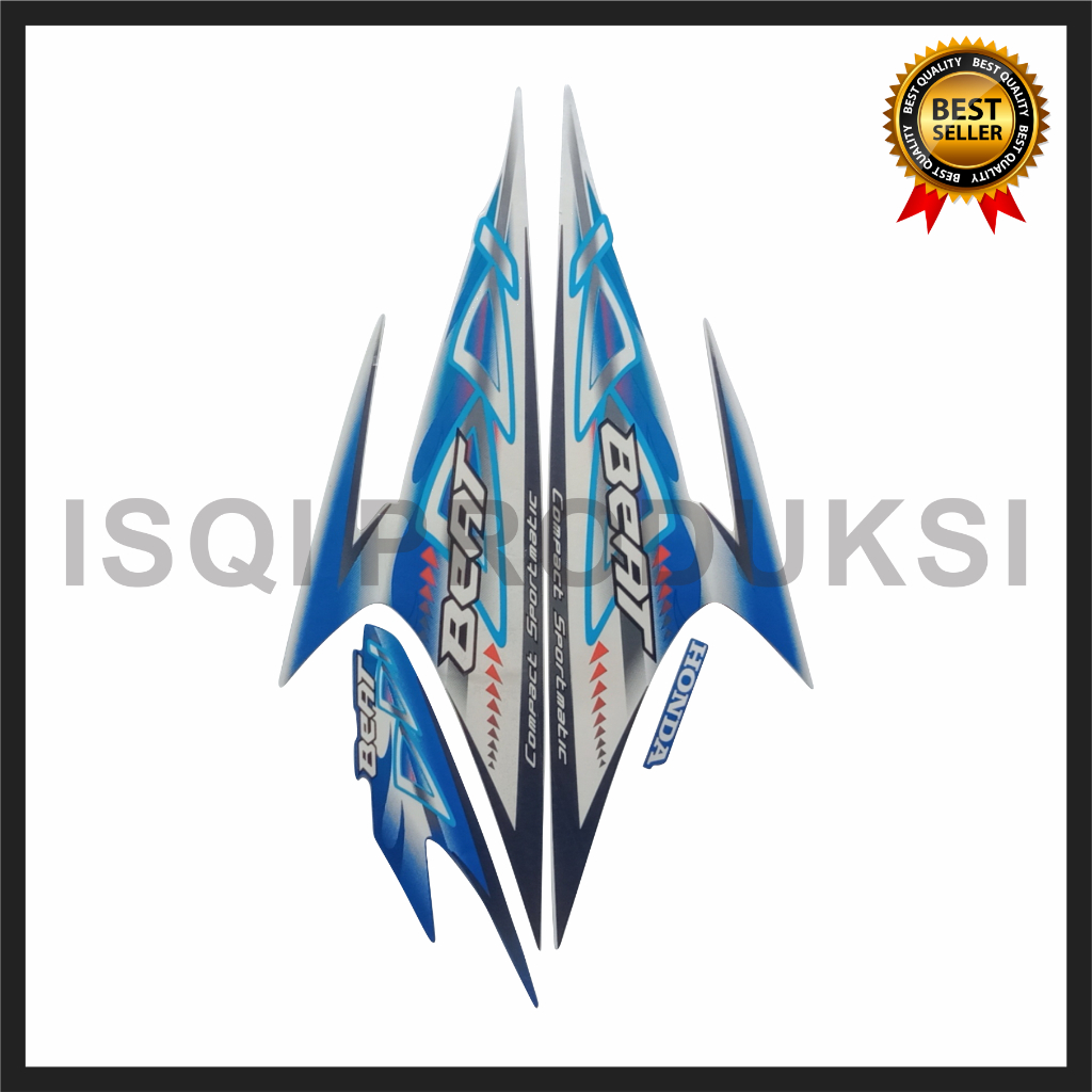 STIKER STRIPING LIS LES POLET BODY MOTOR HONDA BEAT KARBU 2012 LIS LES BODY BEAT KARBU 2012
