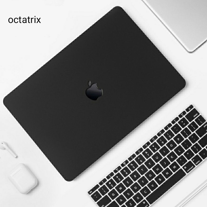 Case Macbook Air M1 Pro 13 Inch Premium Pastel Black Hardcase Clear Black Casing For New Mac Book t 