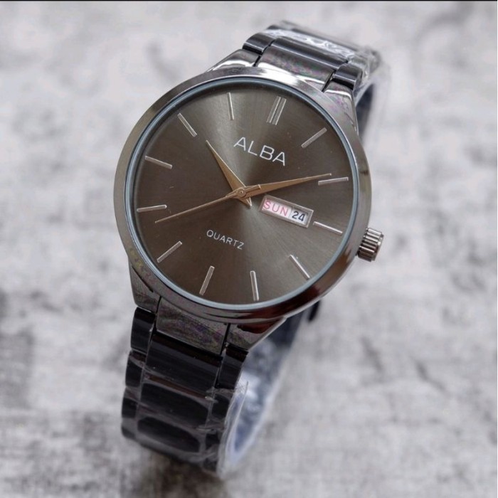 Jam Tangan Alba Quartz pria rantai