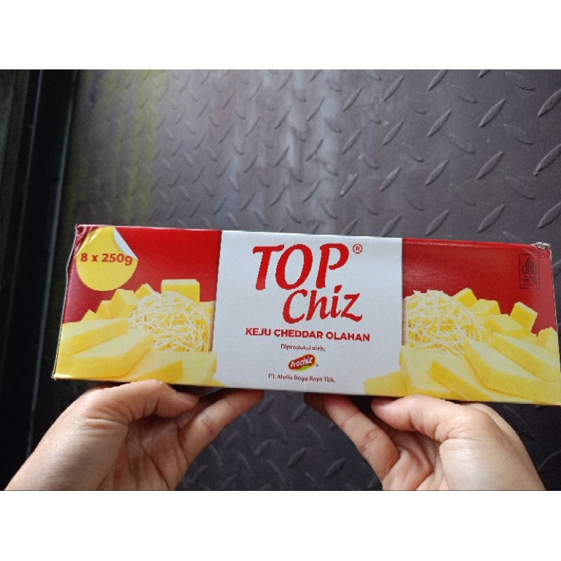 

KEJU TOP CHIZ 250GR 1 KOTAK ISI 8 BKS