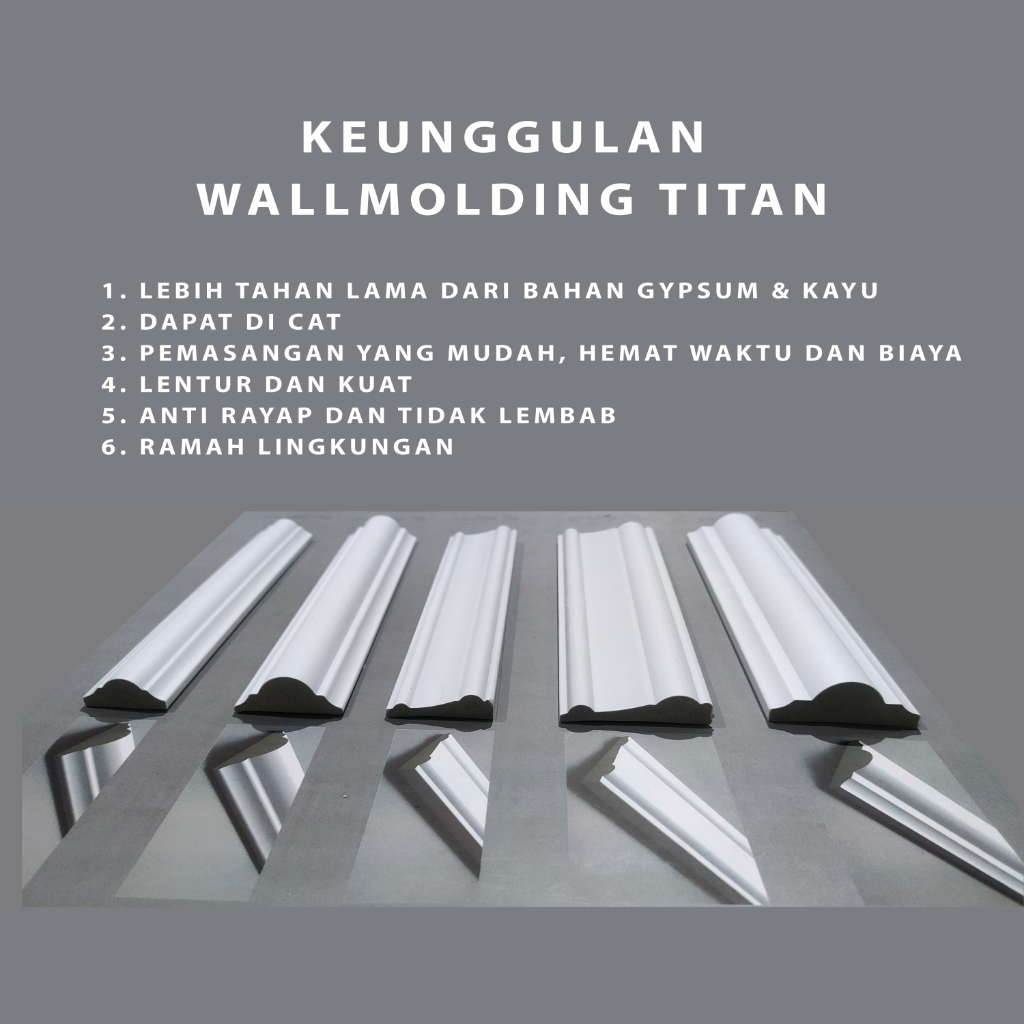 WALL MOULDING LIST MOLDING LIST UKIRAN DINDING 3 METER