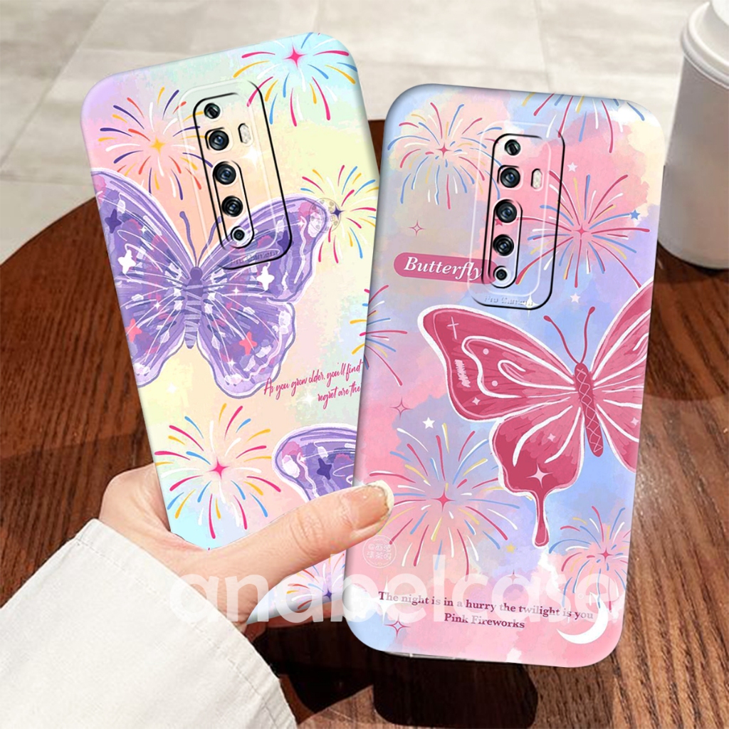 sofcase OPPO RENO 2F/ 2Z / 7Z 5G / 8Z 5G / RENO 4F / 5F Motif Butterfly Swet cute  - Case Butterfly 