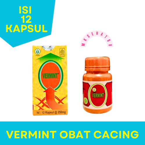 Vermint 12 Kapsul / Obat Tipes / Obat Kapsul Cacing