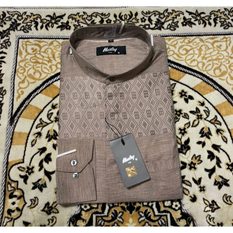 KEMKO HARLEY//BAJU KOKO LENGAN PANJANG BAJU KOKO BAHAN KATUN