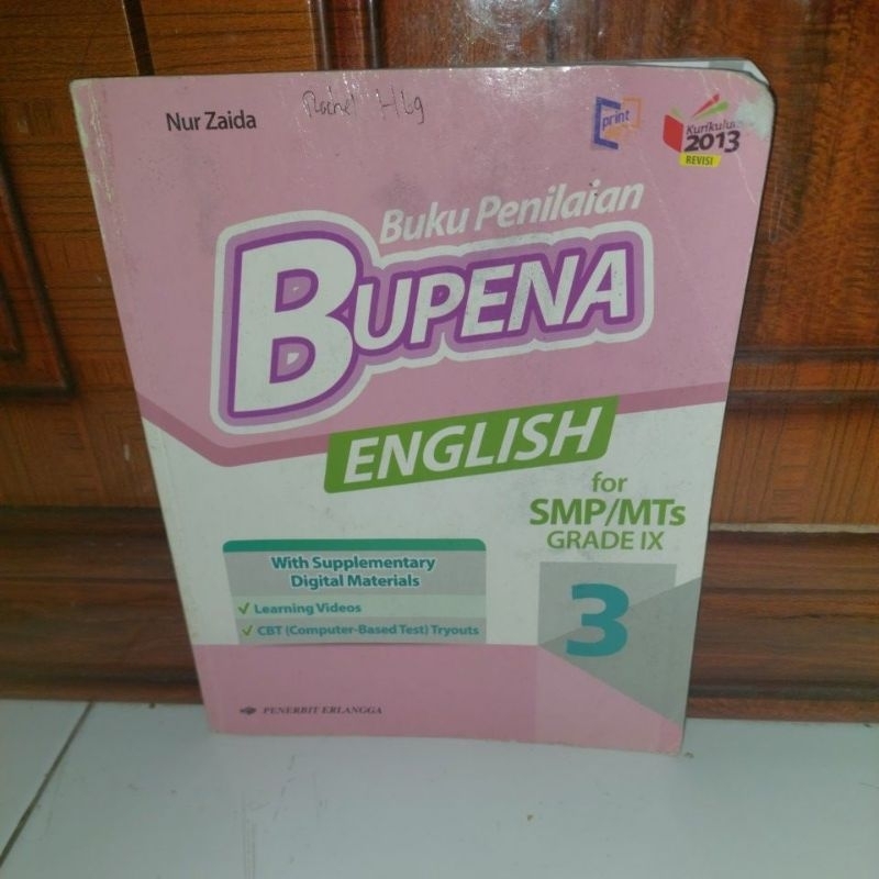Bupena English SMP/MTS Kelas 9
