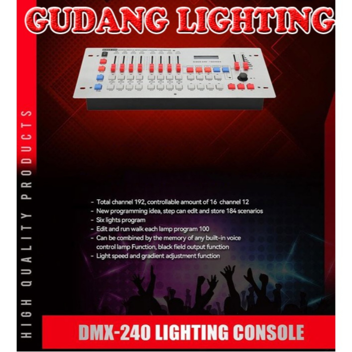 MIXER LAMPU LIGHTING DISCO 240