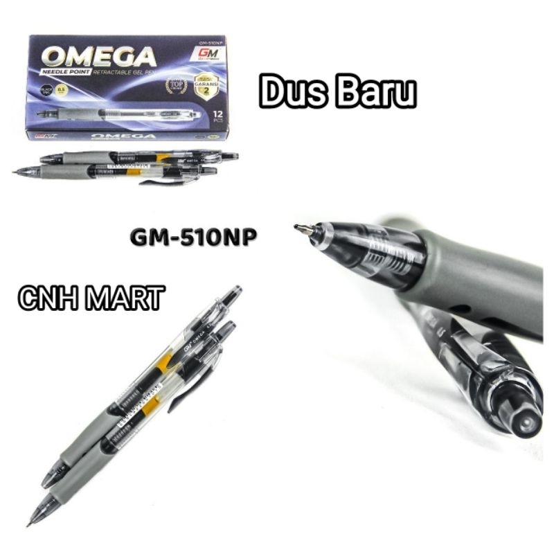 

Pulpen - Ballpoint - Gel Pen GM OMEGA 510 NP 0.5 MM Harga 12 PCS