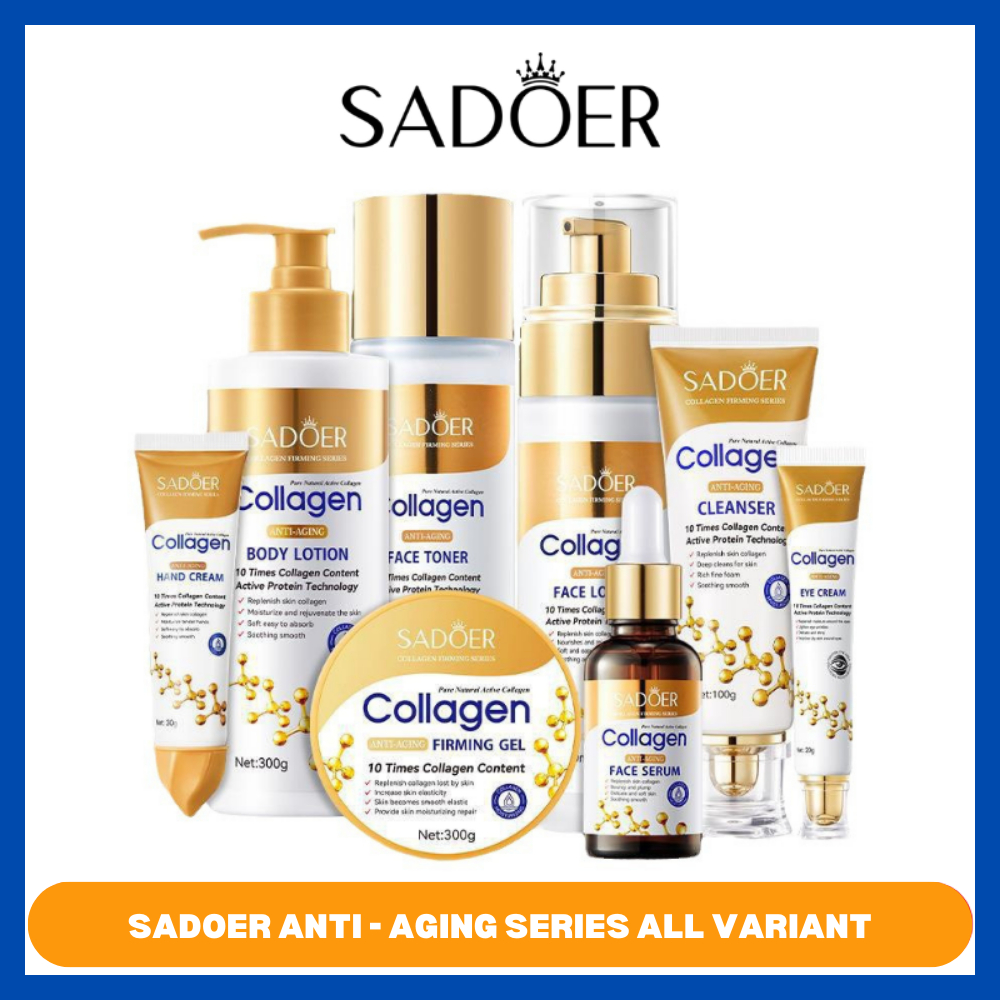SADOER COLLAGEN ANTI-AGING SERIES / CLEANSER TONER SERUM BODY LOTION FACE CREAM FACE LOTION
