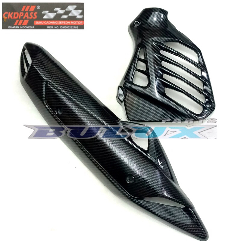COVER TUTUP TAMENG PENGAMAN MUFFLER RADIATOR CARBON NMAX OLD LAMA 2015 2016 2017 2018 2019 KARBON