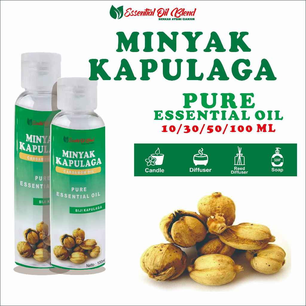 minyak kapulaga, 10/30/50/100ml