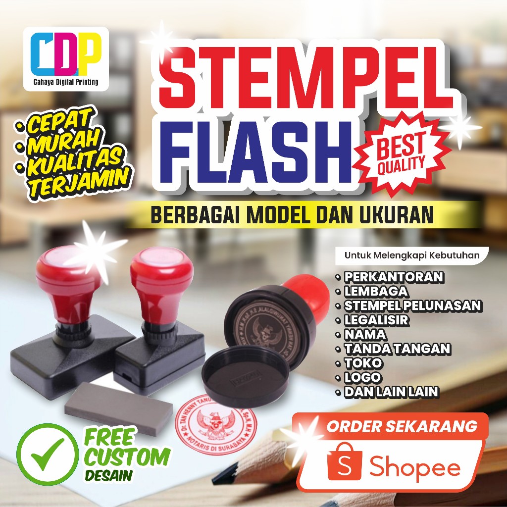 

Cetak Stempel Flash Custom