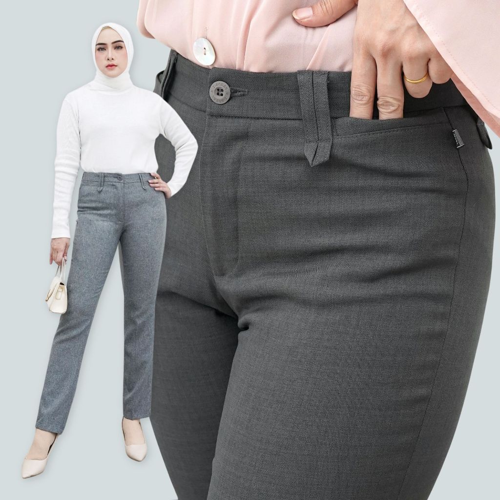 native - Celana Kantor Wanita | Celana Kerja Wanita Formal Anti Kusut Standar kain Import terlaris