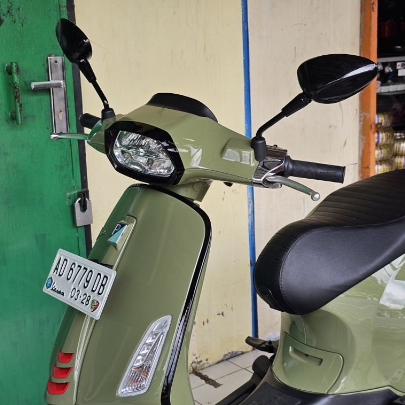 Spion Vespa Matic Sprint Primavera Warna Hitam Original Danmotor