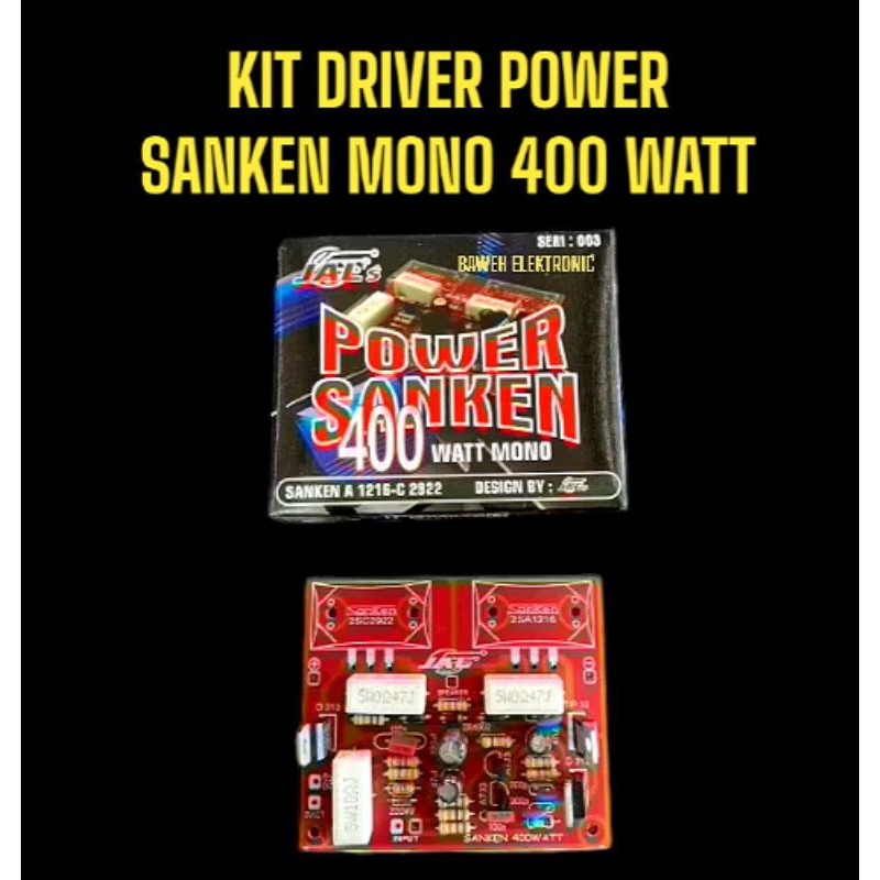 KIT DRIVER POWER SANKEN MONO 400 WATT