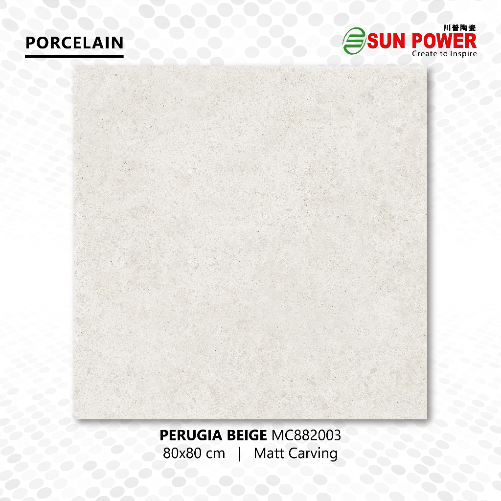 Granit Lantai Matt Carving 80x80 - Perugia Series | Sun Power