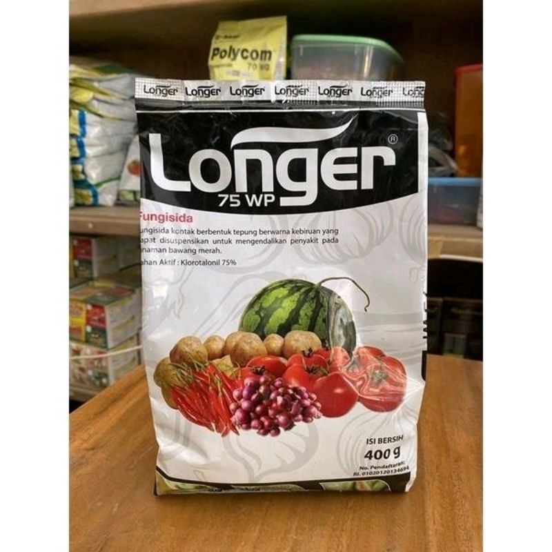 Fungisida Longer 75WP Kontak Tepung berwarna untuk Tanaman