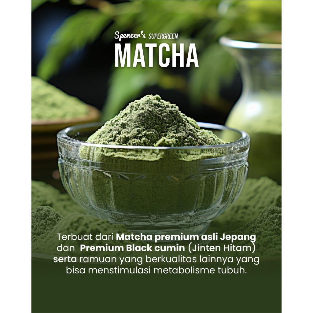 

Matcha Spencer Supergreen - Minuman Multigrain Matcha Rasa apel - Exp Juli 2025