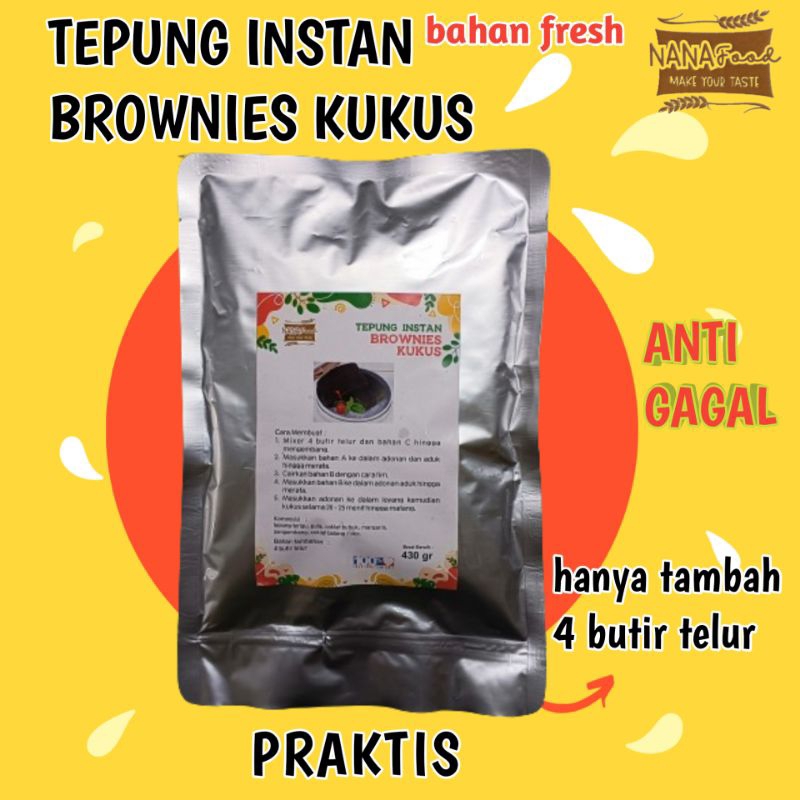 

TEPUNG BROWNIES KUKUS 430GR ,TEPUNG BROWNIES KUKUS INSTAN PRAKTIS (ANTI GAGAL)