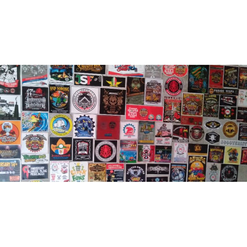 stiker pack event vespa, anniversary,acara, komunitas vespa