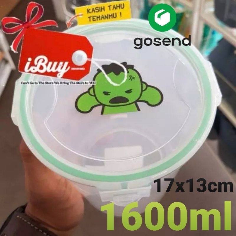iBuy Miniso Cute Hulk Marvel Wadah Storage tempat Penyimpanan Toples Cookie Jar Tempat Kue Kacang Bu