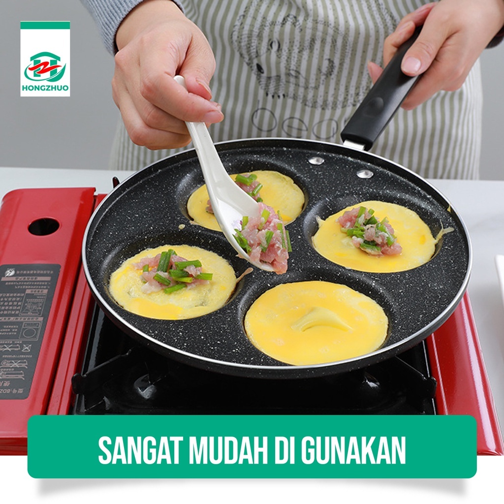 Discount Hongzhuo Panci Penggorengan Telur Pancake/Panci Steak Grill Egg Telur Omelet Pan Breakfast