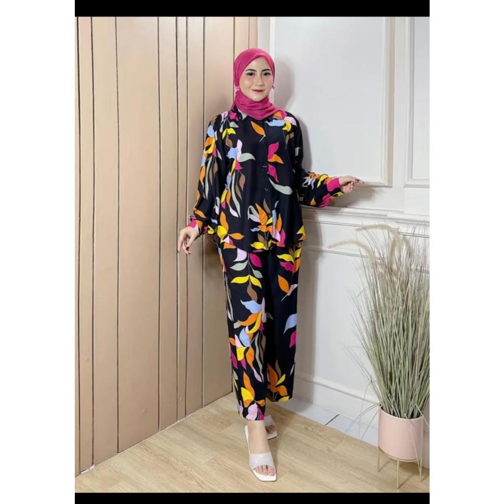 One set Jumbo / setelan rayon Jumbo/ One set wanita / One set Jumbo / One set wanita jumbo / setcel