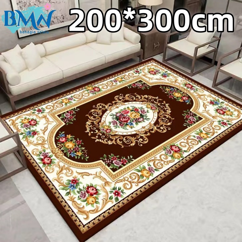 Karpet berukuran besar 200×300cm, karpet bergaya Muslimah untuk ruang tamu dan ruang doa multifungsi