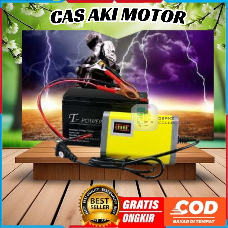 ORIGINAL Taffware Charger Aki Motor Lead Acid 12V 2A - UD12 Cas Aki Mobil Motor