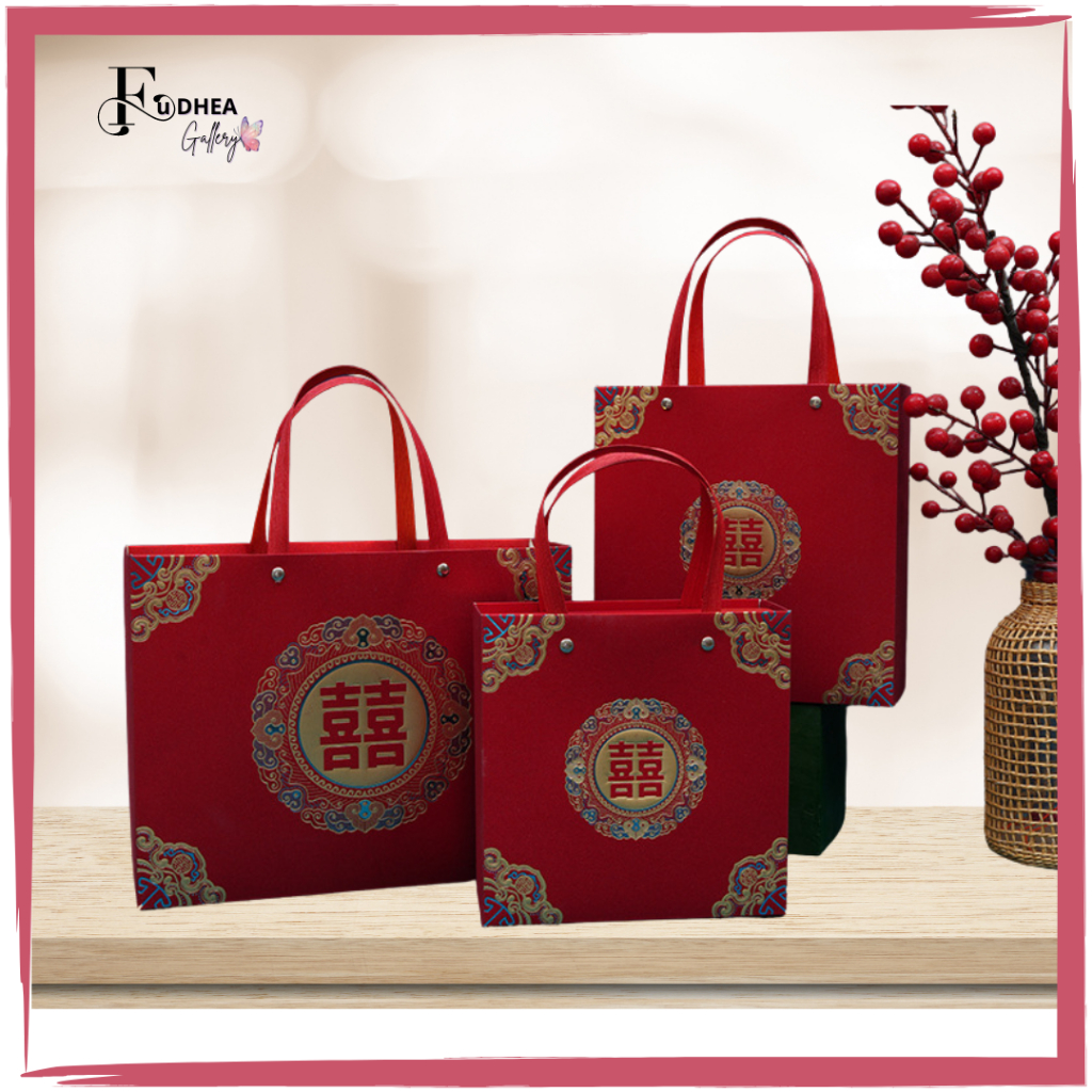 

FDG Paperbag Bergliter Wedding chinese sangjit/Tas Hadiah dan Souvenir sangjit PP39