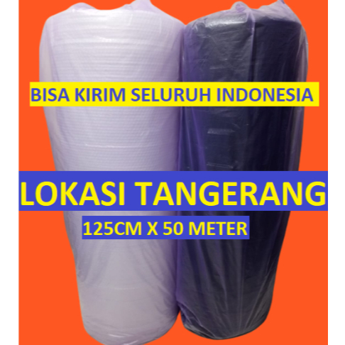 

BUBBLE WRAP 1 ROLL HITAM BUBLE WARP 50M X 1.25M PLASTIK BABLE // BERAT 3 KG "TANPA ROL PIPA