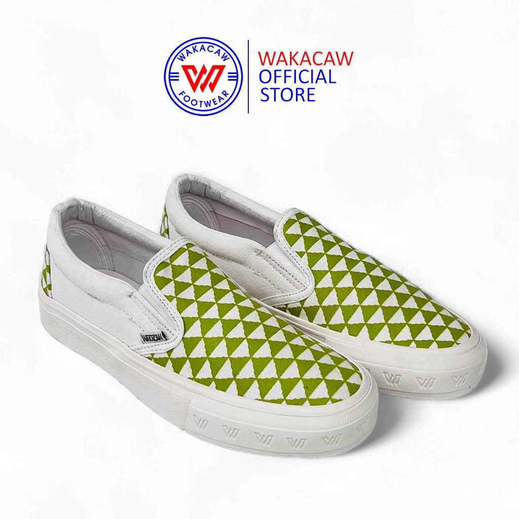 WAKACAW - Triangle Tosca Series Sepatu Wakacaw Sepatu Slip On Selop Casual Vulcanised Skate Board Pr