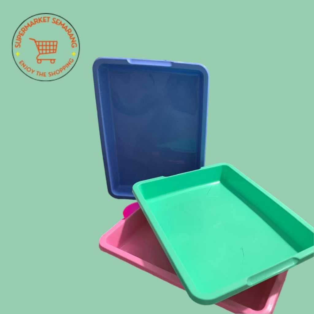 Nampan Plastik Cerah Besar / Nampan Loyang Plastik Serbaguna
