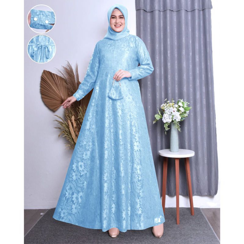 PG88 Dres Maxi Liana PGc8 Gamis cantik cocok untuk kondangan, lebaran pesta dan harian