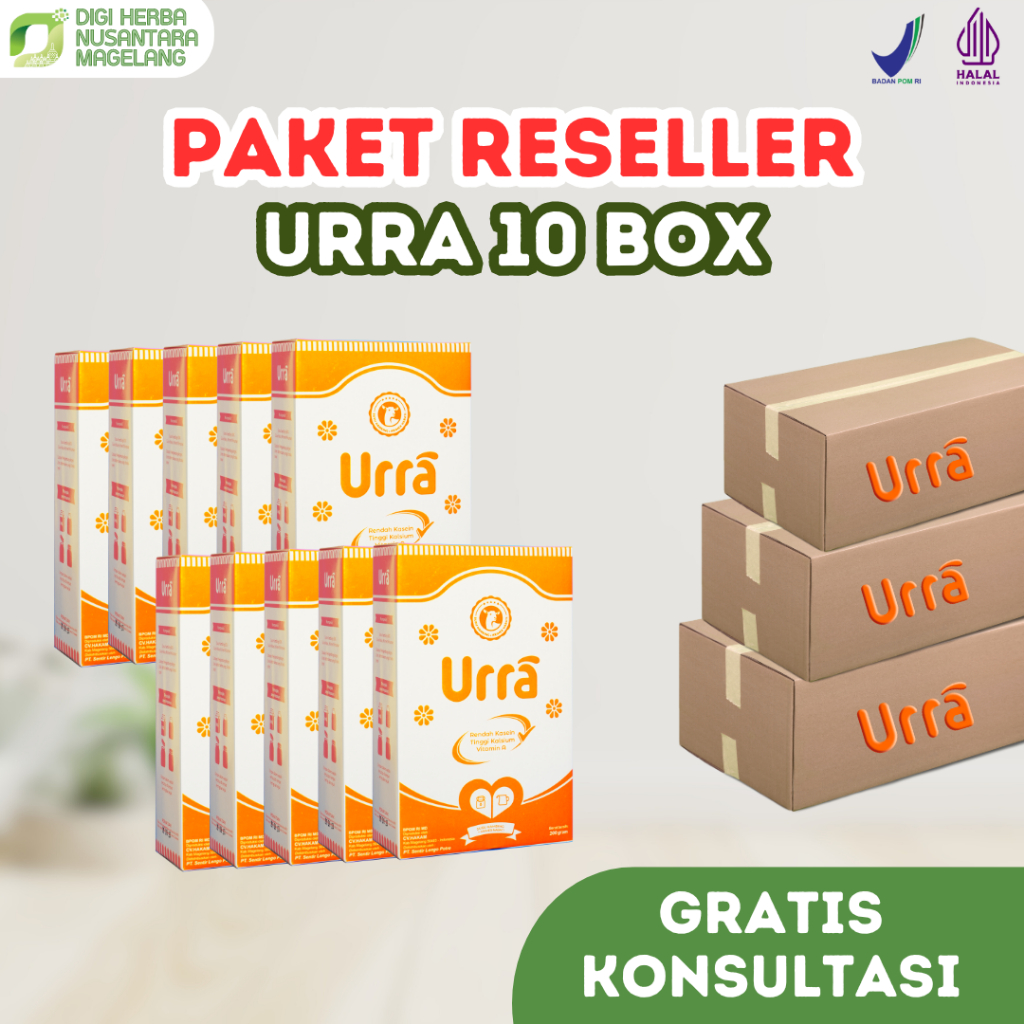 

PAKET RESELLER 10 BOX Urra Susu Kambing Saanen Premium Penambah berat dan tinggi badan anak