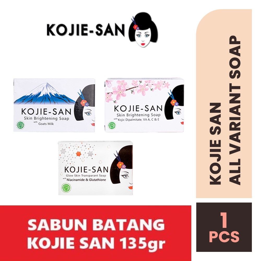 ORIGINAL NEW! Kojie-San Brightening Soap Kojic Dipalmitate Kojie San Sabun 135gr- Kojiesan Kojic | S