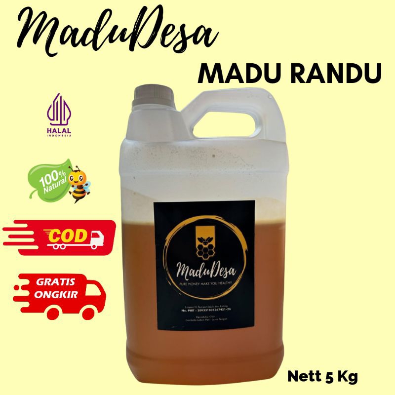 

Madu Murni Nektar Bunga RANDU 5Kg
