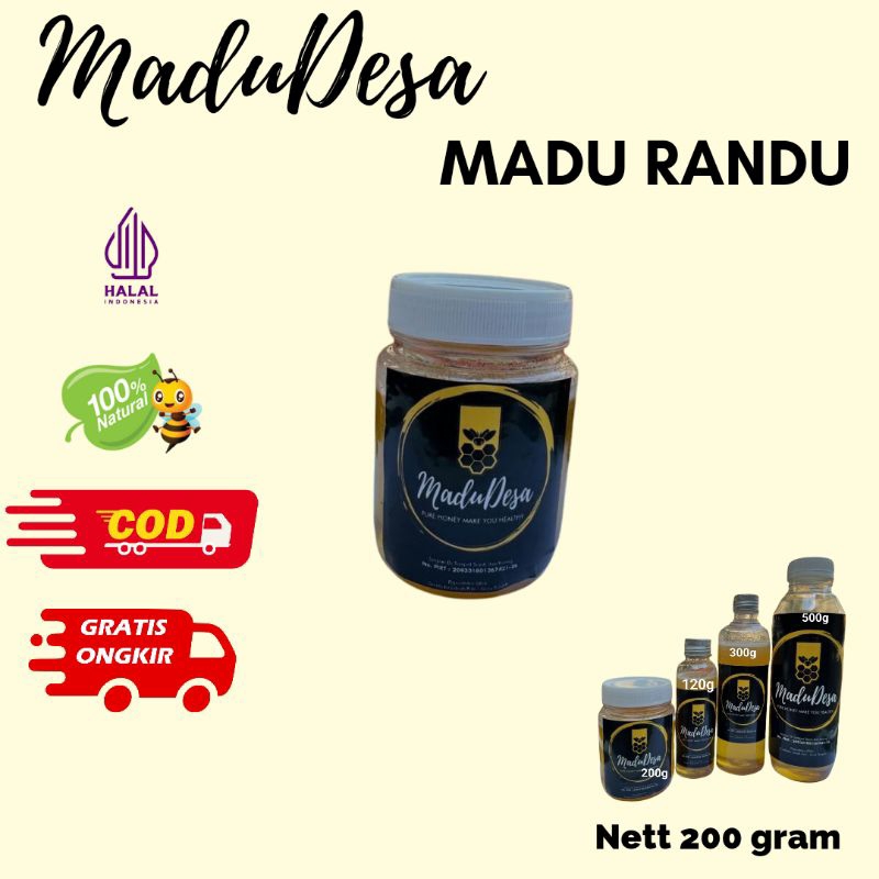 

Madu Murni Nektar Bunga RANDU 200 gram