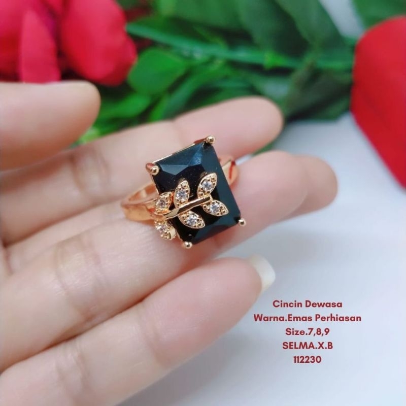 cincin mata hitam aksesories wanita