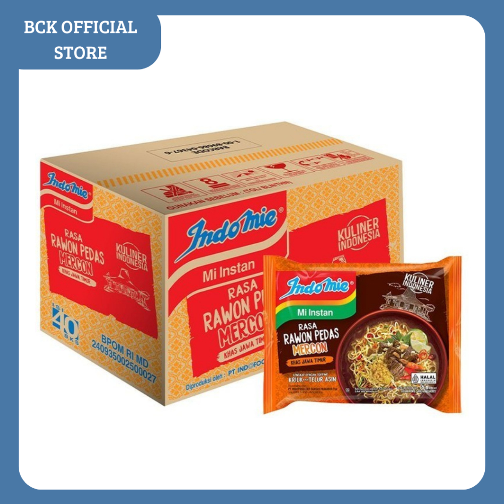 

Indomie Kuah Rawon Pedas Mercon 40X75gr (KARTON)