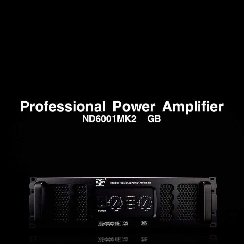 POWER AMPLIFIER RDW ND6001 MK2 CLASS GB 2 CHANNEL