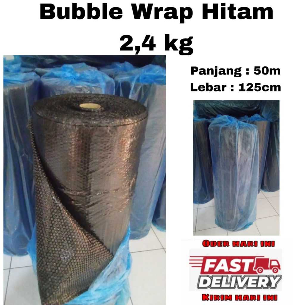 

Bubble Wrap Hitam 125cm x 50m 2,4kg